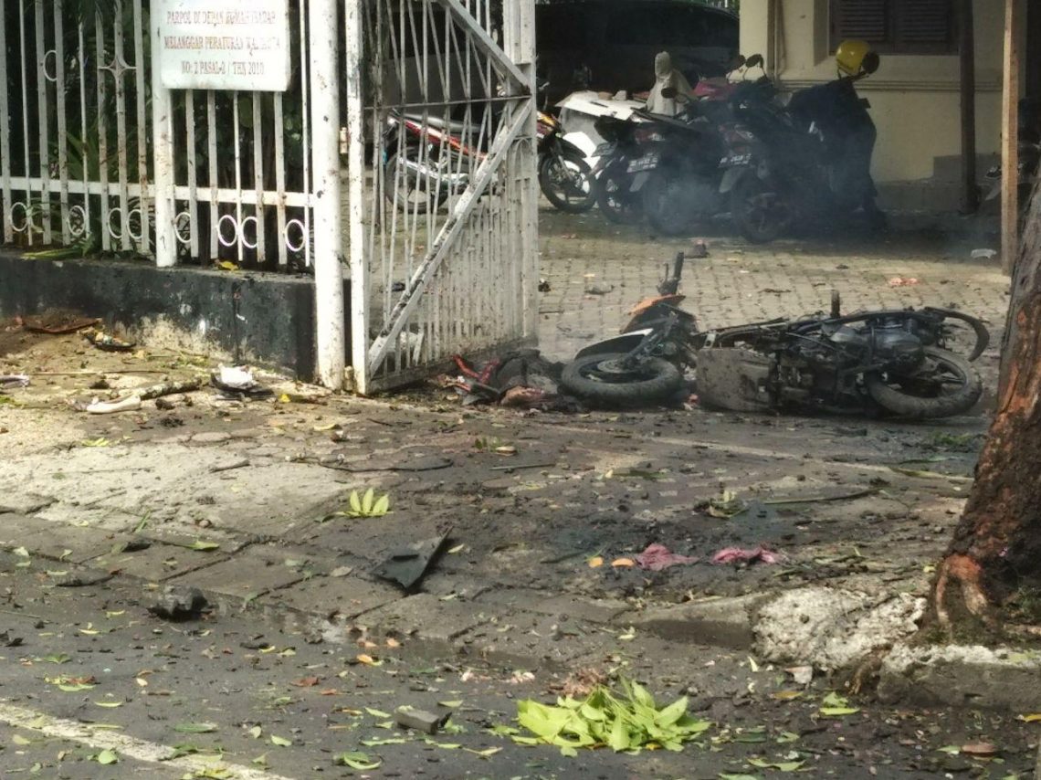 Pasca bom bunuh diri di depan Gereja Katedral, Makassar/Net