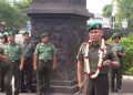 Sudirman menjalani ritual penyambutan di Makodam II Sriwijaya/Net