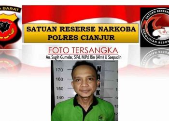 Kepala Sekolah MTs Tanggeung inisial SG. Sumber foto: cianjurlawnewsjabar.com
