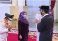 Haris dan Abdullah Sani usai dilantik Presiden Joko Widodo. (Istimewa)