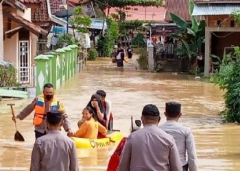 Banjir yang melanda Kabupaten Bungo.