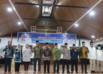 Bupati Fadhil Arief bersama Wakil Gubernur Abdullah Sani serta Forkopimda(Poto Shelly /G12)