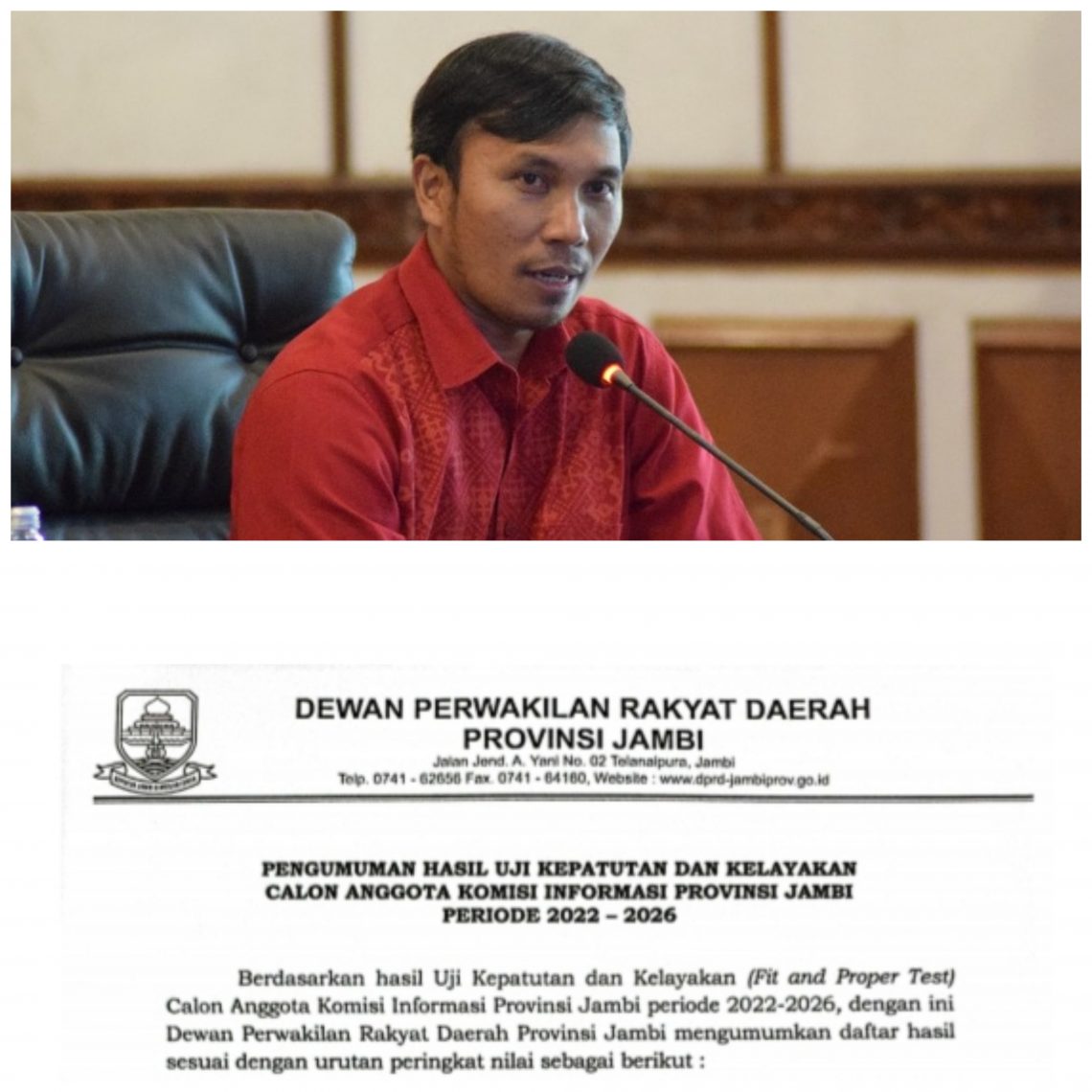 Ketua DPRD Edi Purwanto(Poto ist/12)