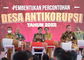 Poto kegiatan peresmian Desa Anti Korupsi(Poto ist)