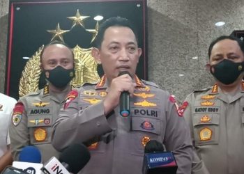 Kapolri Jenderal Listyo Sigit Prabowo saat jumpa pers(Poto detik.com)