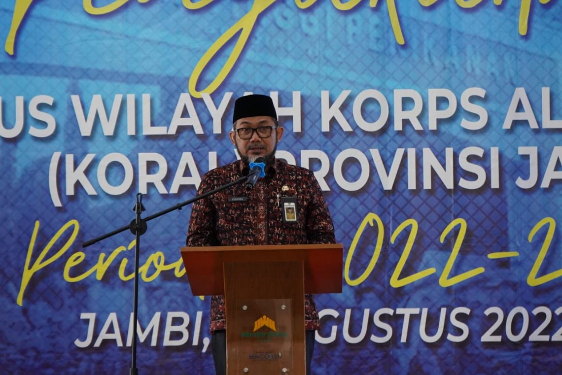 Sekda Provinsi Jambi Sudirman dalam sambutan(Poto ist)
