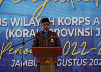 Sekda Provinsi Jambi Sudirman dalam sambutan(Poto ist)