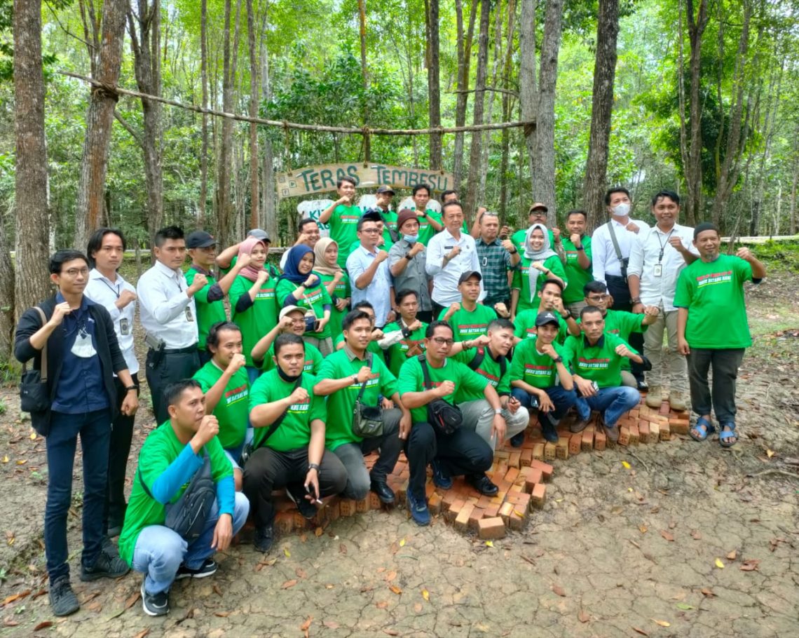 Poto bersama BNNK Batanghari dan rekan pers(Poto Shely)