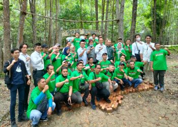 Poto bersama BNNK Batanghari dan rekan pers(Poto Shely)