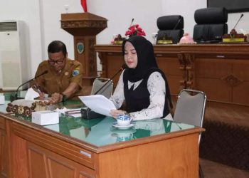 Ketua DPRD Anita Yasmin didampingi Sekwan M Ali SE(Poto Supri G12)