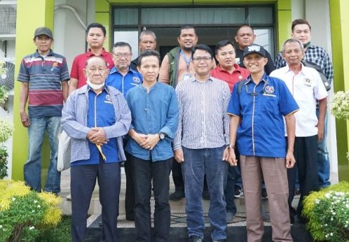 Pengurus PWI Jambi bersama Pejabat Perumda Tirta Mayang Kota Jambi(Poto ist)