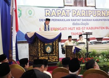 Gubernur Jambi Al Haris saat sambutan paripurna HUT Kabupaten Bungo(Poto ist)