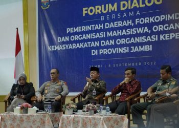 Ketua DPRD Bersama Gubernur Jambi dan Kapolda dalam dialog(Poto ist)
