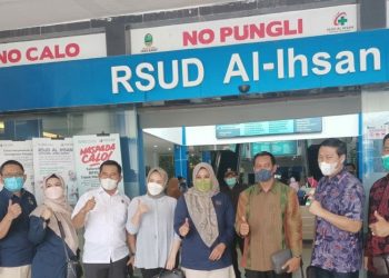 Komisi IV DPRD Provinsi Jambi saat di RSUD Al Ihsan Bandun(Poto ant)