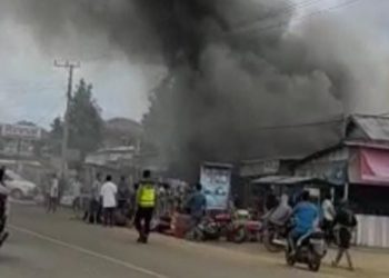 Situasi kebakaran Simpang Niam Tebo(Poto G12)