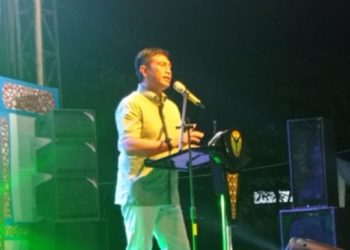Bupati Batanghari Fadhil Arief saat menutup acara Batanghari Expo 2022(Poto G12)