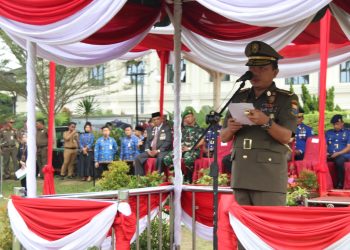 Gubernur Jambi Al Haris di HUT Satpol PP, Damkar dan Satlinmas(Poto Richi-,G12)
