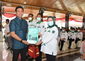 Poto Bupati Batanghari M Fadhil Arief, saat launching Program Dokter Tangguh(Poto ist G12)