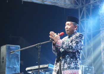 Wakil Gubernur Jambi H Abdullah Sani dalam sambutan Halal Bihalal(Poto Novri)