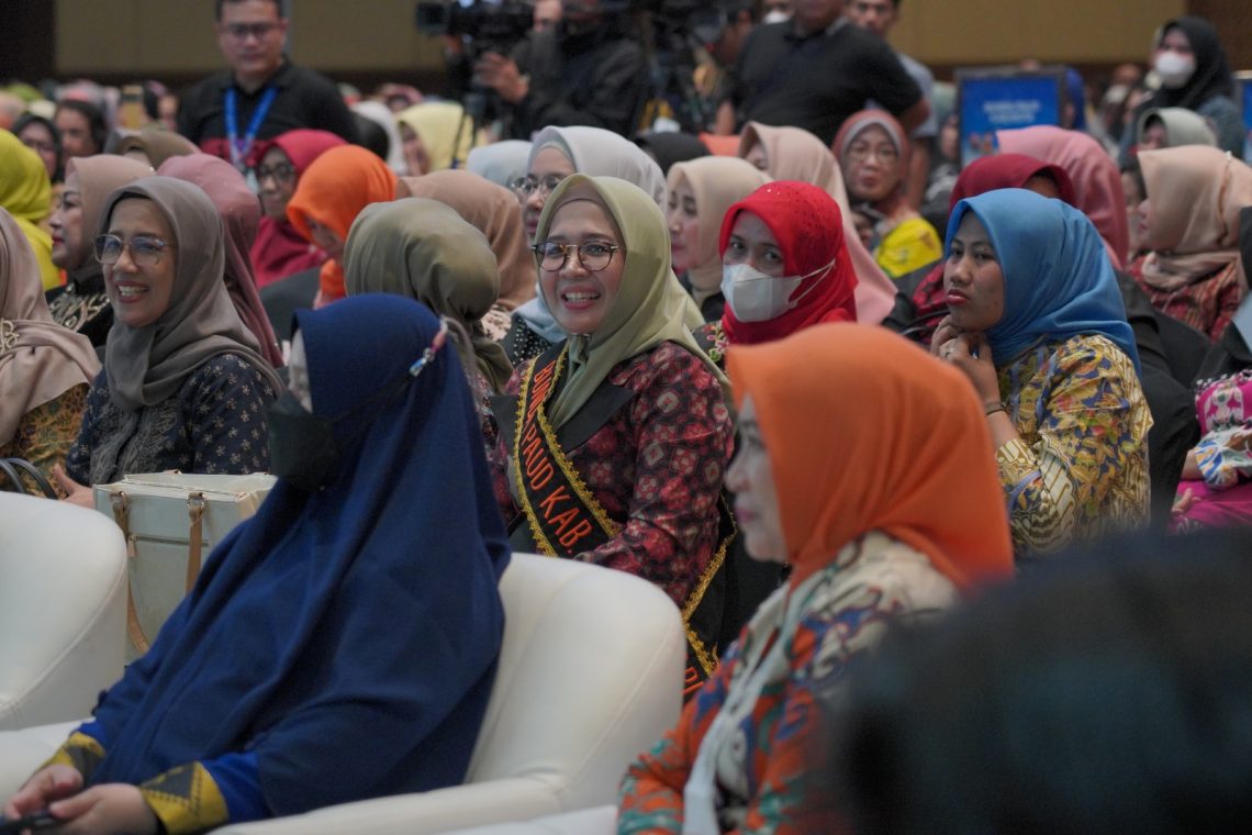 Ny Zuva Fadhil dalam Acara Gerakan Transisi PAUD Se Indonesia(Poto: Hms G12)