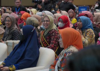 Ny Zuva Fadhil dalam Acara Gerakan Transisi PAUD Se Indonesia(Poto: Hms G12)