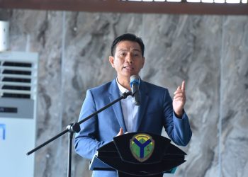 Bupati Fadhil Arief dalam sambutan usai pengukuhan 44 guru penggerak(Poto Hms G12)