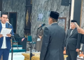 Bupati Batang Hari saat ambil sumpah jabatan Direktur Perumda(poto hms G-12)