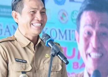 upati Fadhil Arief dalam sambutan rembuk stunting/Poto ist-G12